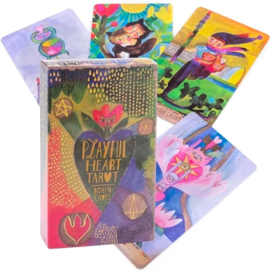 Amazon.co.jp: プレイフルハートタロットカード、ポップでカラフルな
