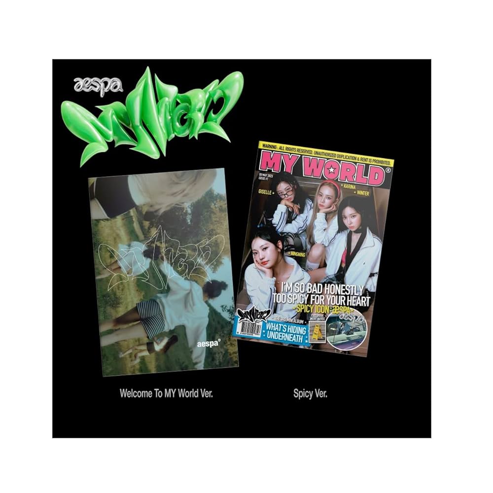 sments - aespa [MY WORLD] The 3rd Mini Album (Zine Ver.) 2 ver set