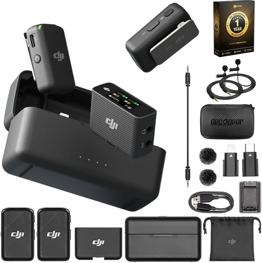Amazon.com: DJI Mic Wireless Microphone System and Audio Recorder