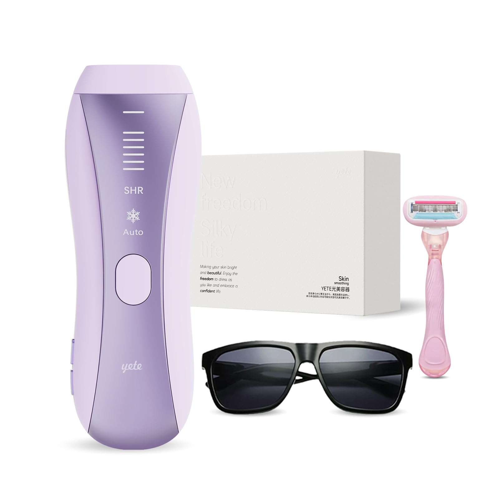 Amazon | Yete（エイティー）脱毛器 IPL 冷感無痛ケア SHR連続照射