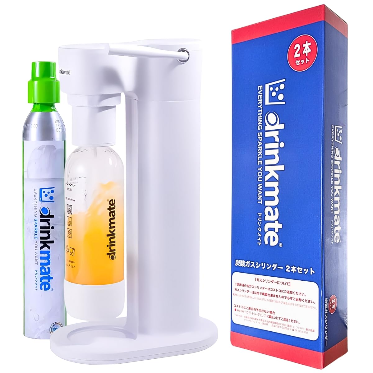 Amazon.co.jp: Drinkmate 炭酸水メーカー Series 641、専用ガス