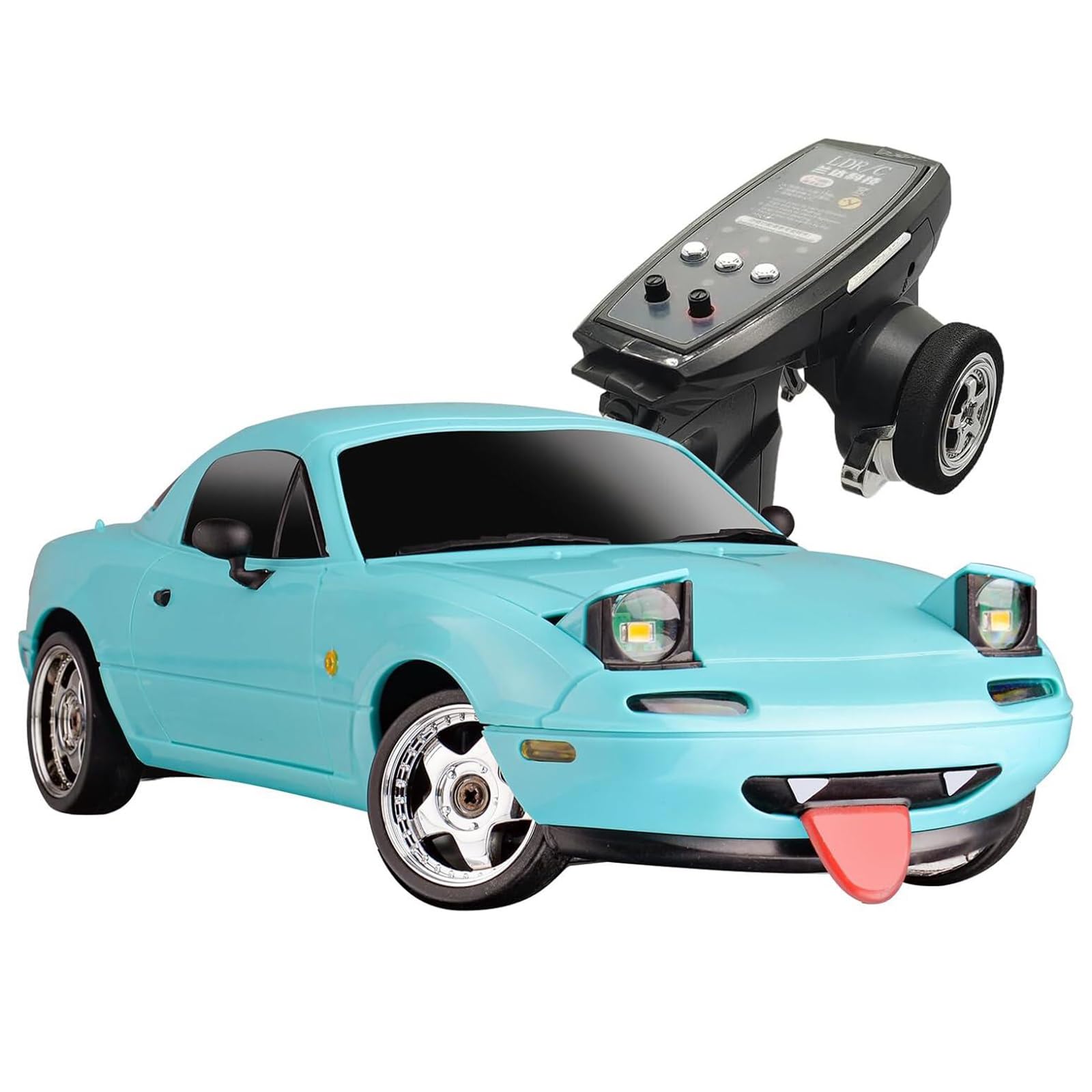 Amazon.com: SVERTIBO LD1804 1/18 Scale RC Drift Car, Mini Mazda MX