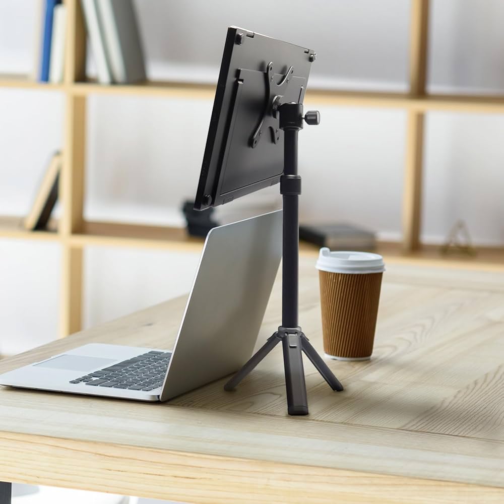 Amazon | Kado 金属製ポータブルモニタースタンド三脚、2イン1 携帯