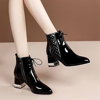 Women Short Boots Winter Ankle Boot Microfiber Leather Shoes Women