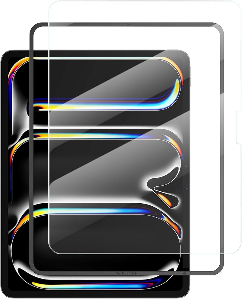 Amazon.co.jp: NIMASO ガイド枠付き ガラスフィルム iPad Pro 11