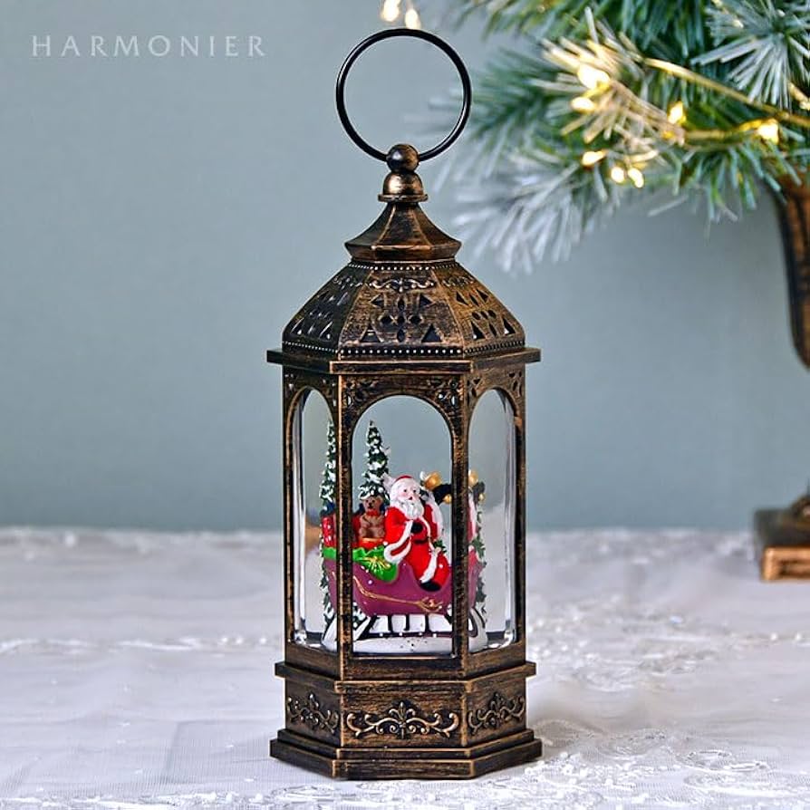 Amazon.co.jp: ハルモニア リキッドLEDランタン サンタスレッジ スノー