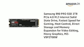 Amazon.in: Buy Samsung 990 PRO SSD 2TB PCIe 4.0 M.2 Internal SSD