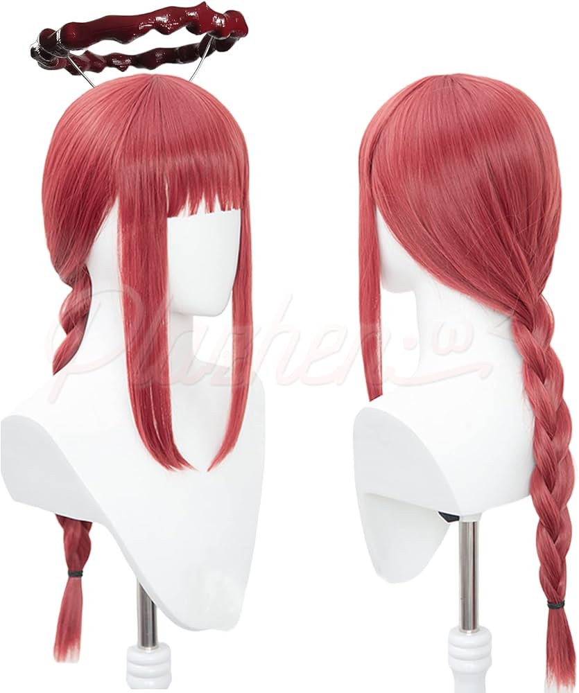 Amazon | Plazhen マキマ チェンソーマン コスプレ 衣装 ウィッグ 髪