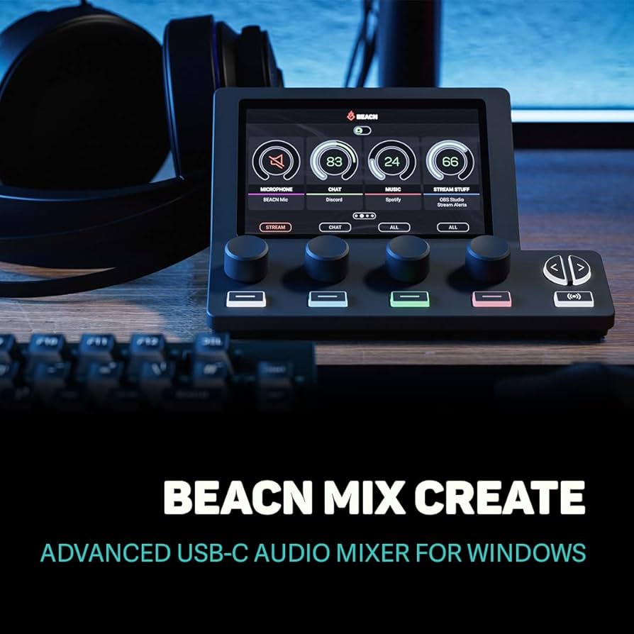 Amazon.com: BEACN Mix Create Audio Mixer for PC & Mac | For