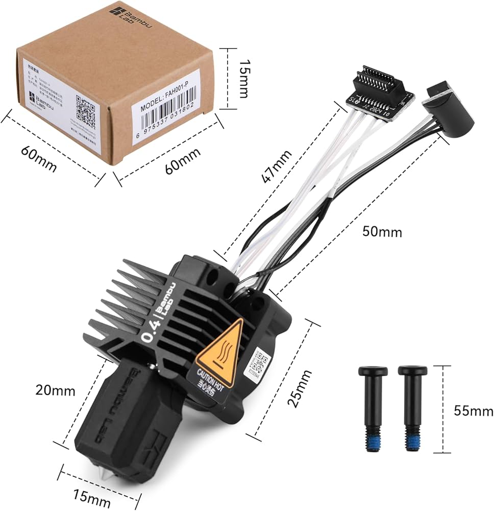 Amazon.co.jp: Bamboo Lab P1P、P1S Hotend コンプリートキット P1