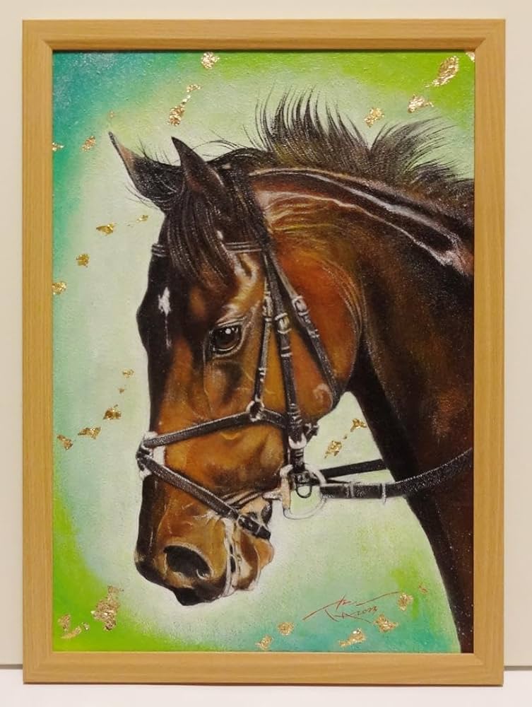 上鈴木正一 油彩画 A3サイズ『 レイデオロ 』ロバート様のオーダー作品