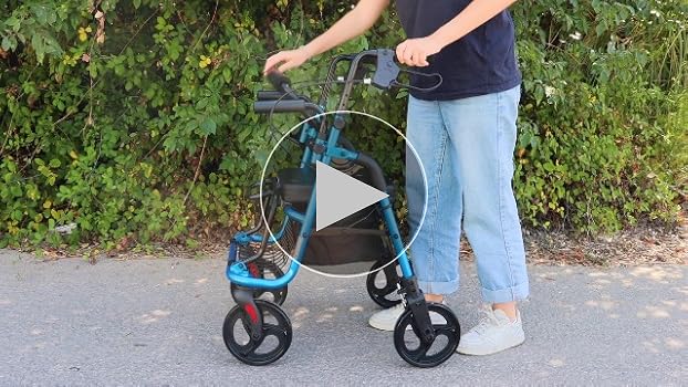 Amazon | KMINA 歩行器 高齢者用 室内・室外兼用 介護用 多機能椅子 四