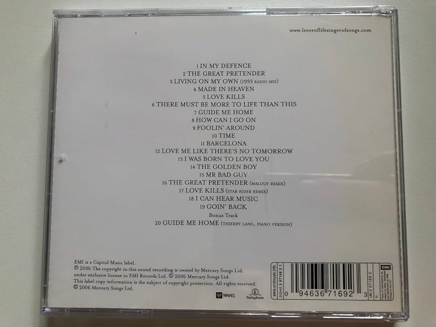 Lover of Life, Singer of Songs: The Very Best of Freddie Mercury