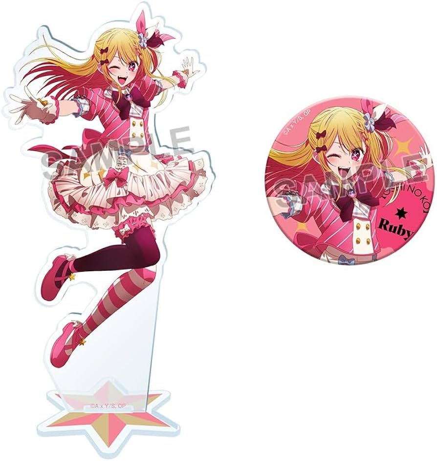 Amazon.co.jp: 星野ルビー アクリルスタンド ＆ 缶バッジ 推し応援