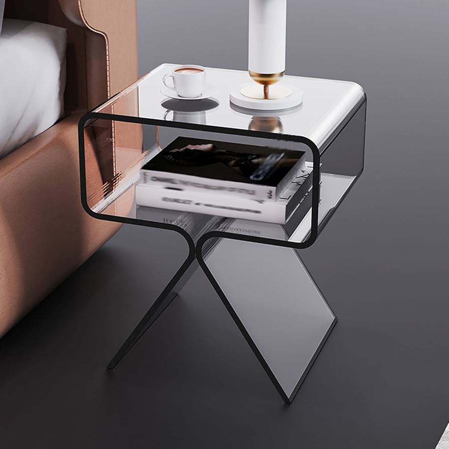 Amazon｜アクリルサイドテーブル、透明エンドテーブル、ゴースト