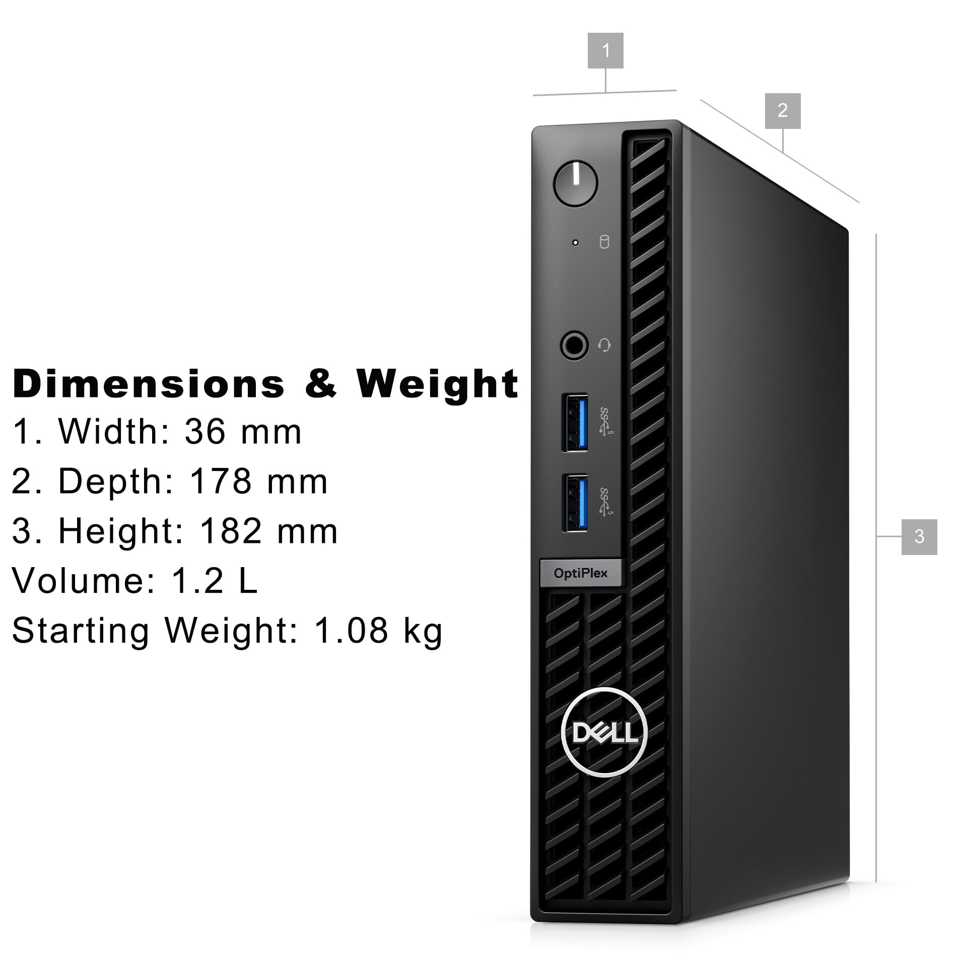 Amazon.com: Dell OptiPlex 7000 7010 MFF 1.2L Micro Form Factor