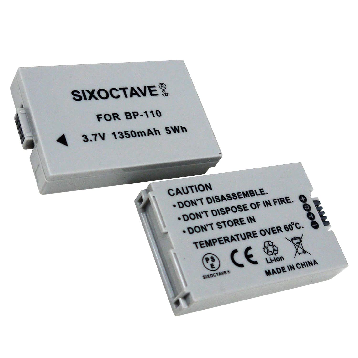 Amazon | str 2個セット 残量表示可能 キヤノン BP-110 互換バッテリー