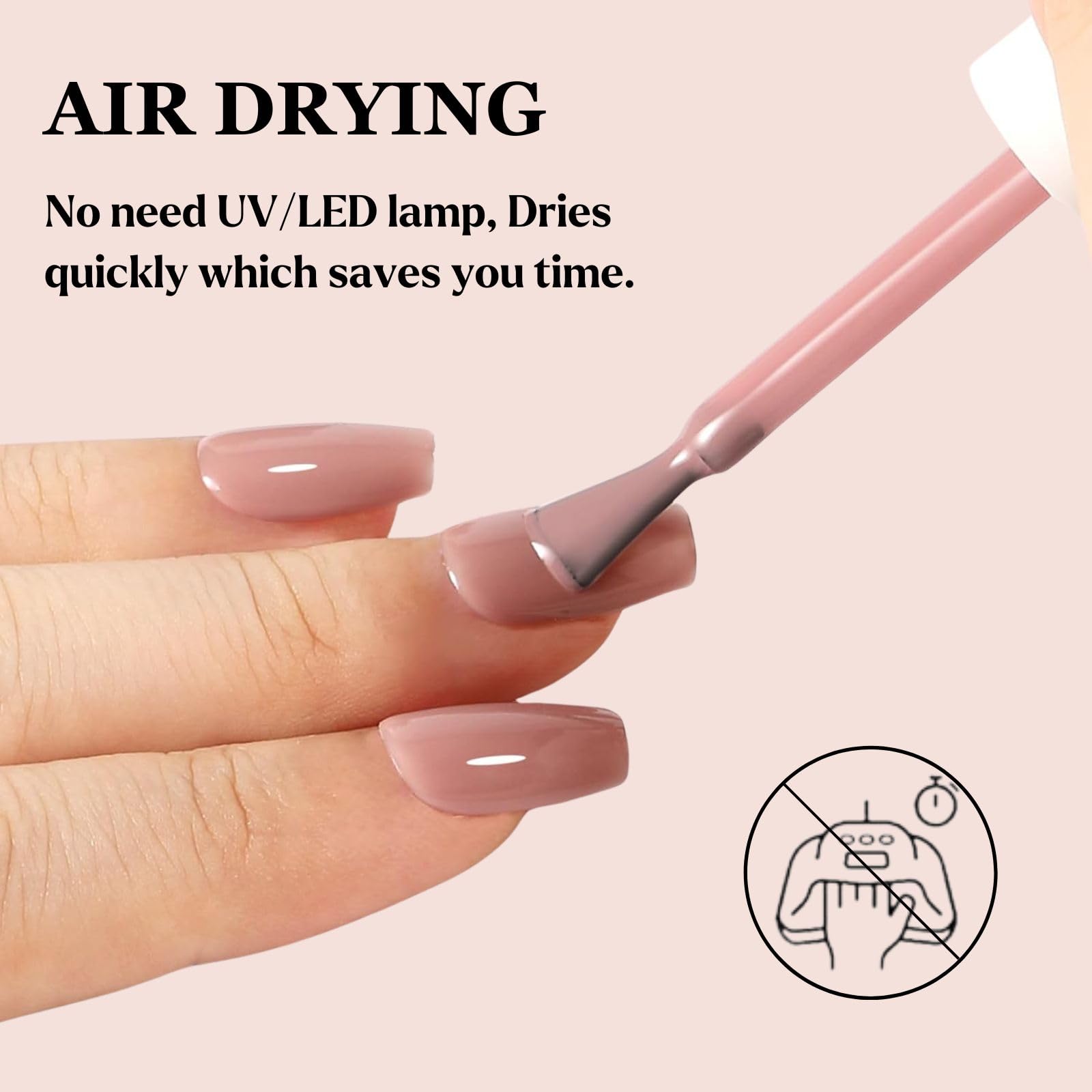 Amazon.com : NovaCharm Sheer Nail Polish Nude - Fast Drying
