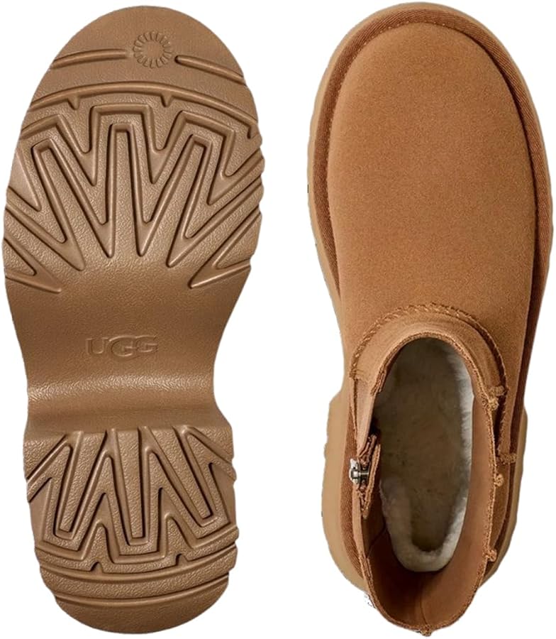 Amazon.co.jp: [アグ] ムートン ブーツ スエード 厚底 レディース 女性