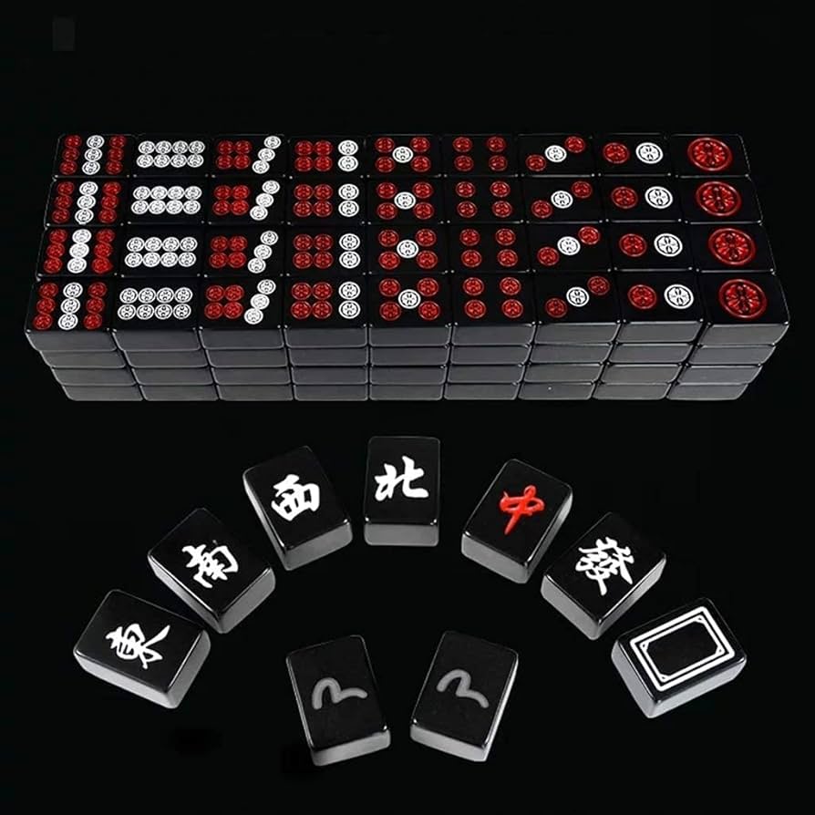 Amazon.co.jp: 麻雀 中国の麻雀牌ゲーム ボードゲーム 144 中国の伝統