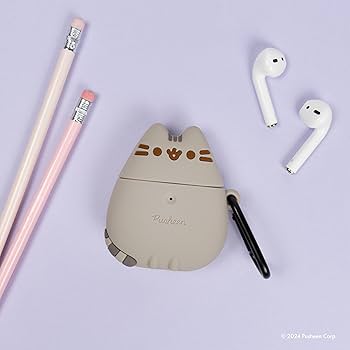 Amazon.com: iFace x Pusheen The Cat [ Compatible with AirPods 1/2
