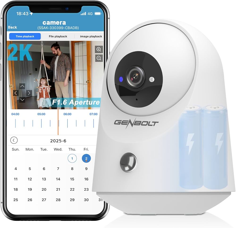 Amazon.co.jp: GENBOLT ペットカメラ 見守りカメラ 監視カメラ 室内
