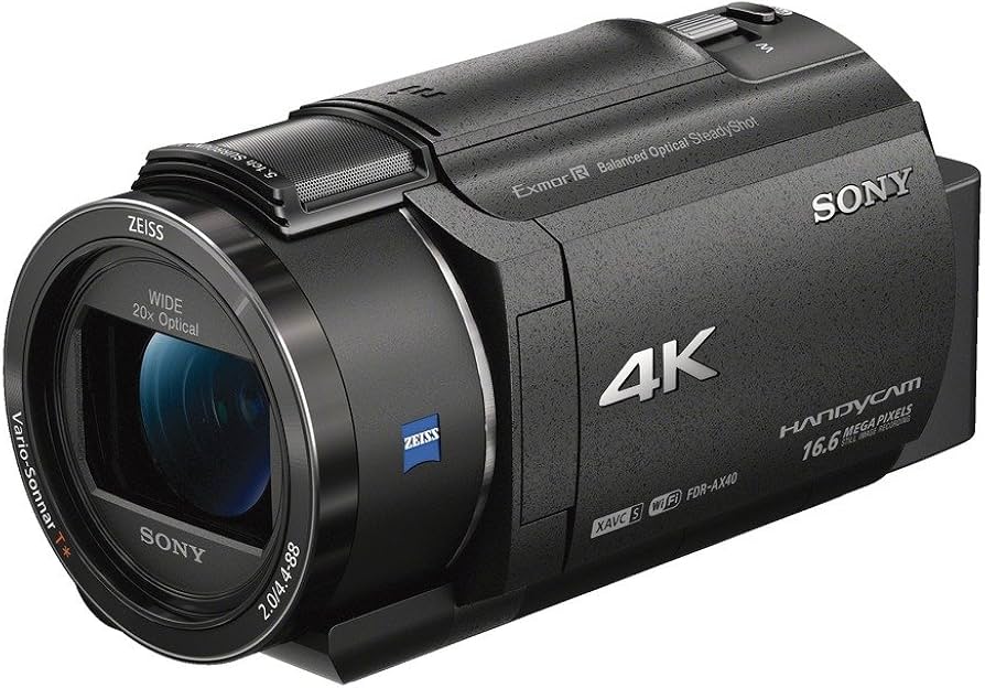 Amazon.com : Sony 4K Video Camera Handycam 20x Optical FDR-AX40-B