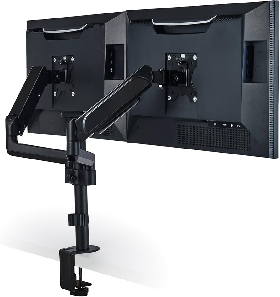 Amazon.co.jp: エレコム モニターアーム デュアル 2画面 17~32インチ