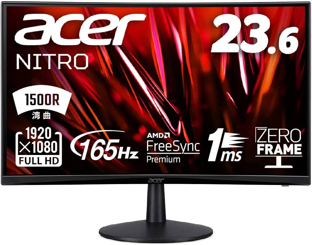 Amazon.co.jp: Acer ゲーミングモニター Nitro ED240QSbmiipx 23.6