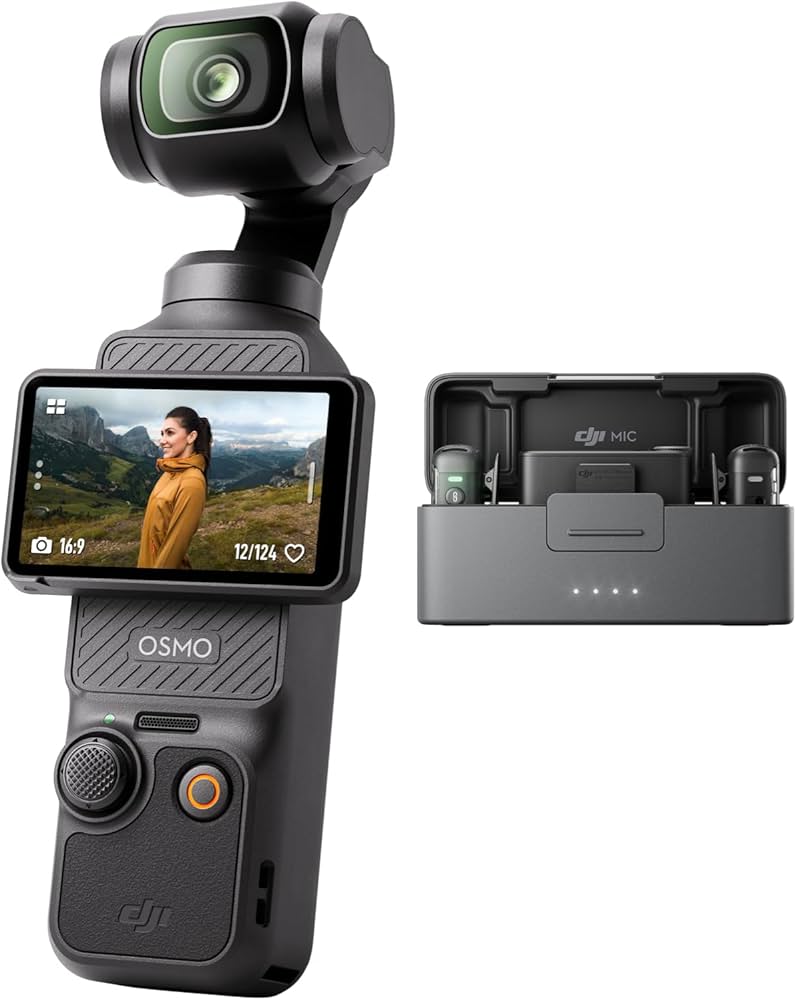 Amazon.com : DJI Osmo Pocket 3 + Mic 2 (2 TX + 1 RX + Charging