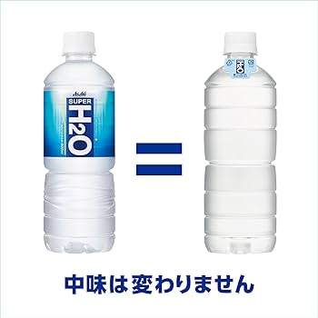 Amazon.co.jp: アサヒ飲料 スーパーH2O ラベルレスボトル 600ml×24本