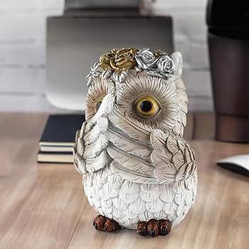 Amazon.co.jp: JAnjiaLxY フクロウの像 ふくろう 置物 マスコット