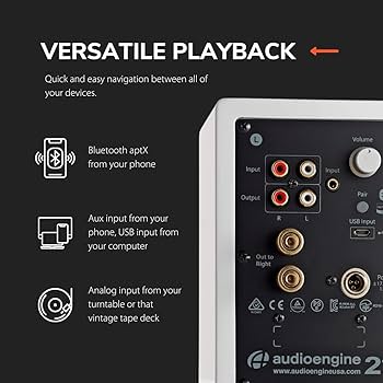 Amazon.com: Audioengine A2 White Bluetooth Speakers and DS1M Metal