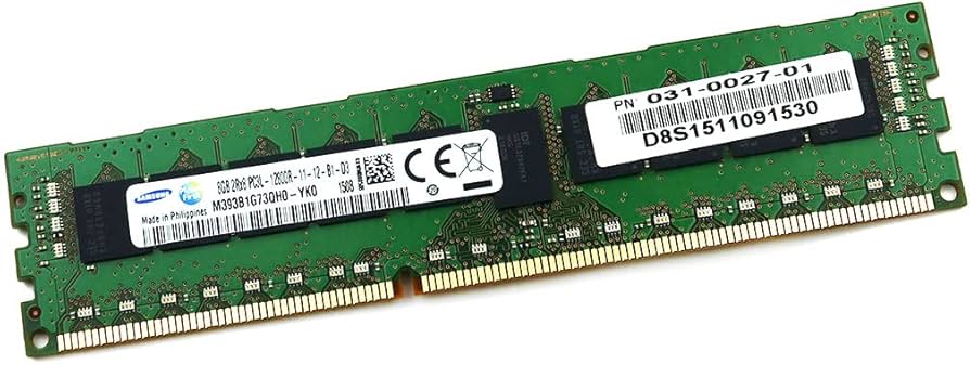 Samsung DDR3-1600 8GB ECC/REG CL11 Samsung Chip Server Memory