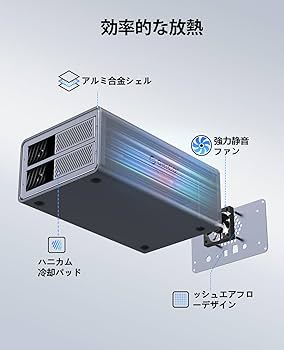 Amazon.co.jp: ORICO【RAID機能】HDD ケース 3.5インチ 2台 22TB*2 USB