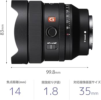 Amazon.co.jp: SONY(ソニー) 広角単焦点レンズ フルサイズ FE 14mm F1