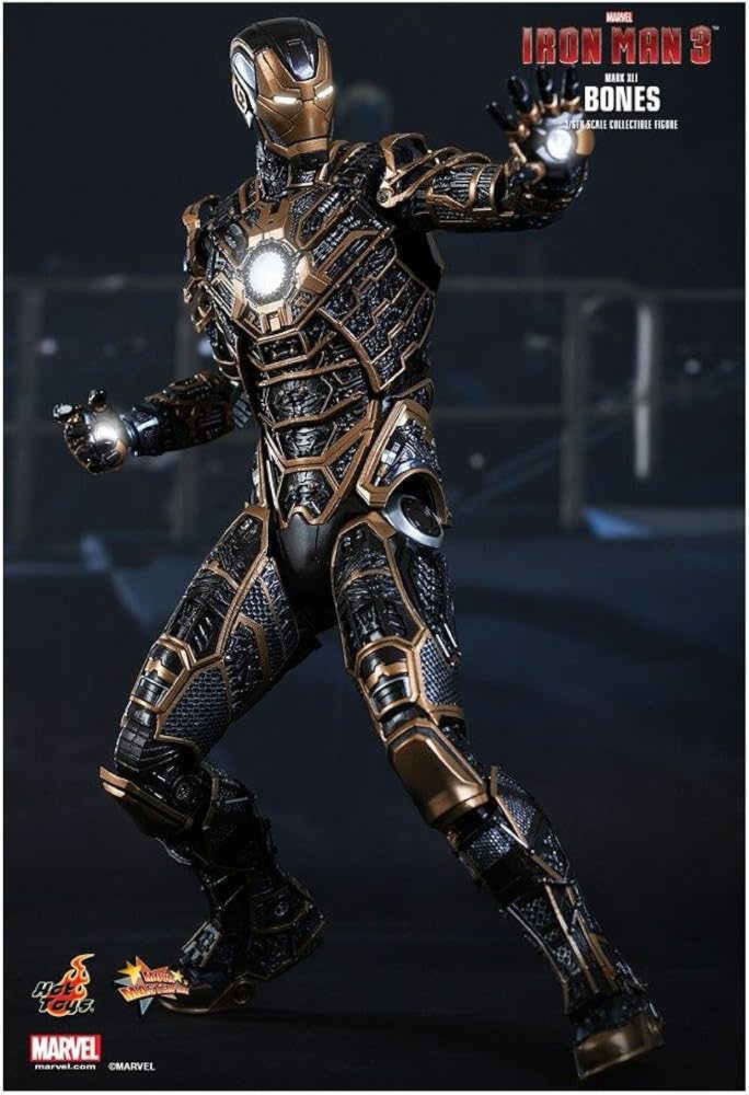 Amazon.com: Iron Man 3 Movie Masterpiece Iron Man Mark 41 Bones 1