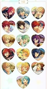 Amazon.co.jp: あんスタ 中国限定 宝石 心晴 ハート缶バッジ BOX B