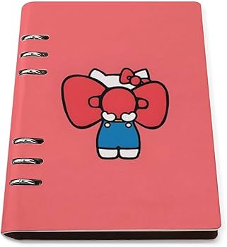 Amazon.co.jp: ハローキティ システム手帳 PU ノートメモ帳 バインダー