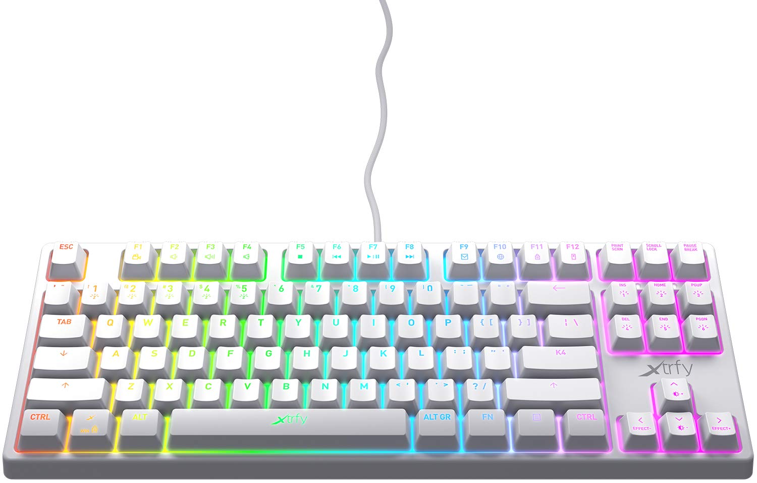 Amazon | K4 RGB テンキーレス ホワイト エディション メカニカル