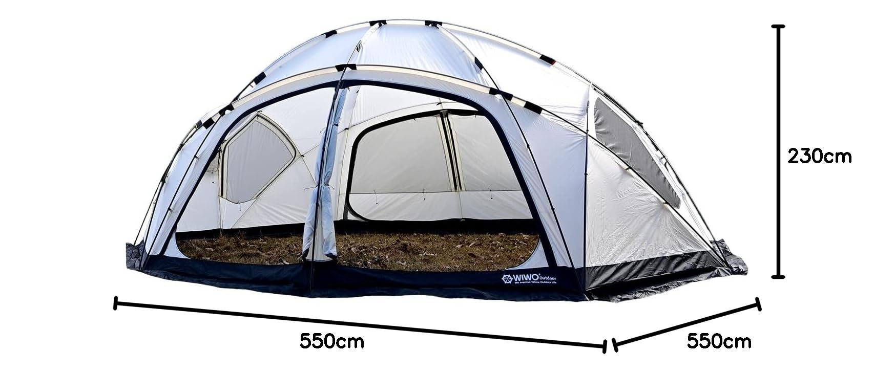 Amazon | WIWO YAKDOME550 ヤクドーム 550 テント (Ivory(アイボリー