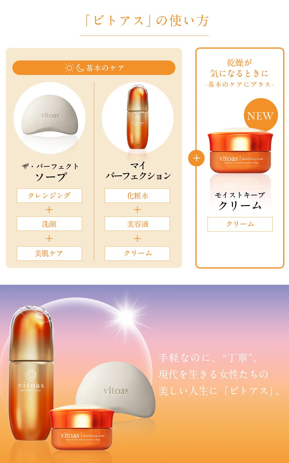 Amazon | サントリー vitoas (ビトアス) モイストキープ クリーム