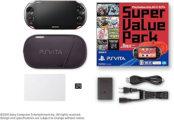 Amazon.com: PlayStation Vita Super Value Pack Wi-Fi model Red