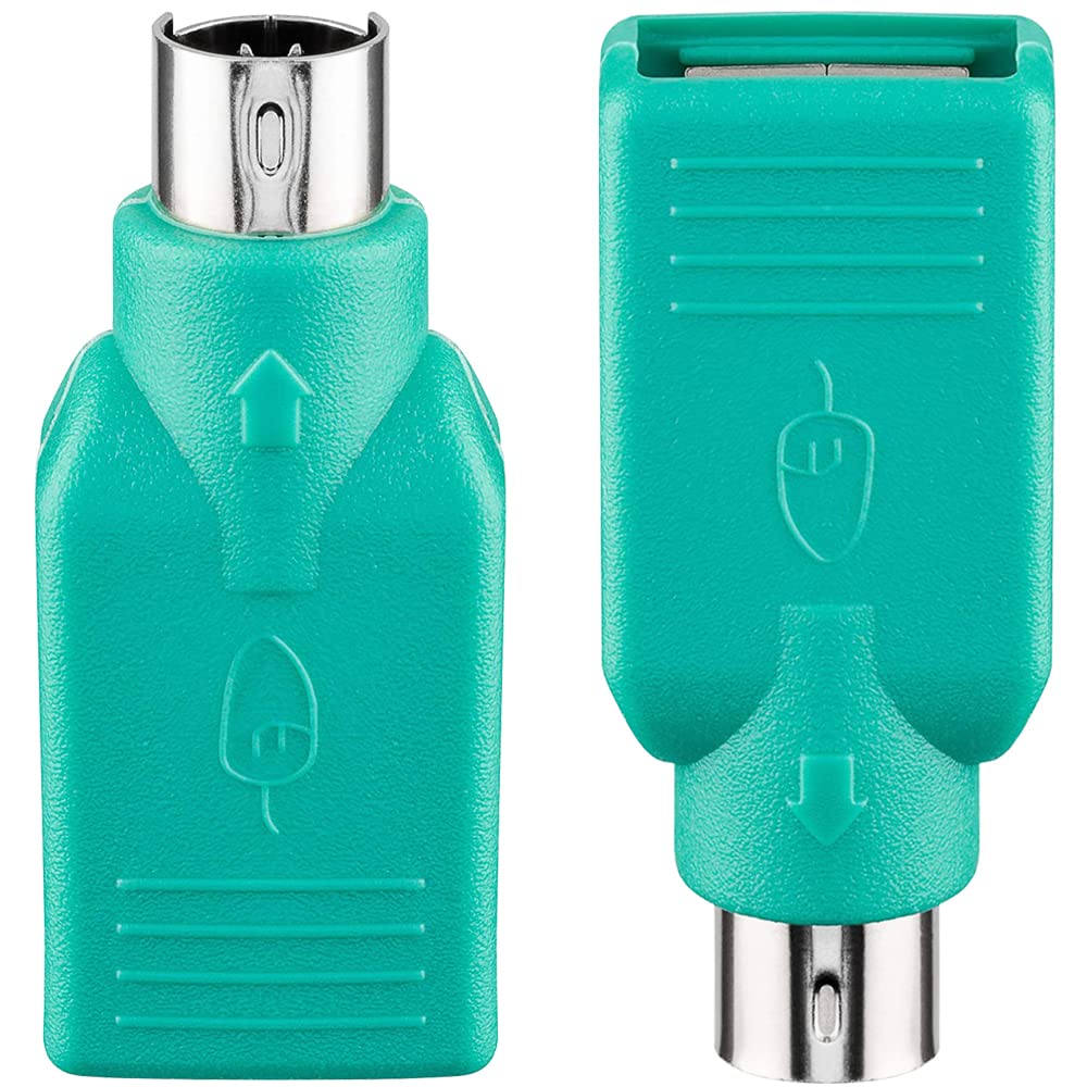 Amazon.co.jp: PS/2オス-USBメスコネクタ 変換アダプタ 2個セット