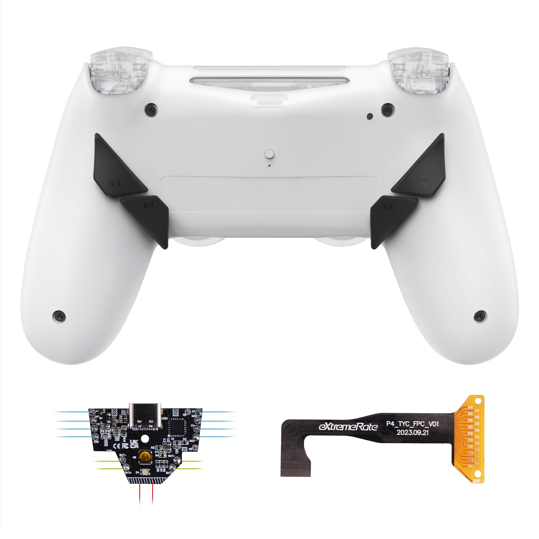 Amazon | eXtremeRate ps4 slim proコントローラーJDM-040/050/055に