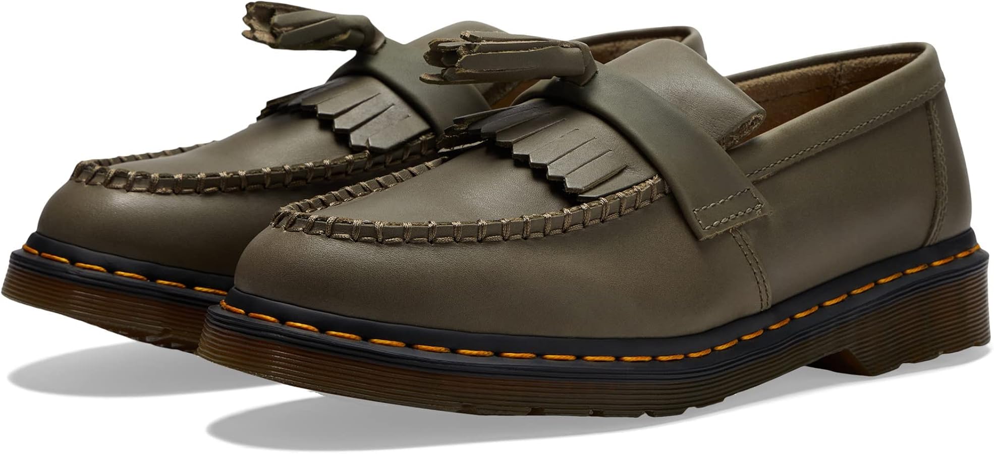 Amazon | Dr. Martens エイドリアン YS, オリーブ, 8 Women/7 Men | Dr