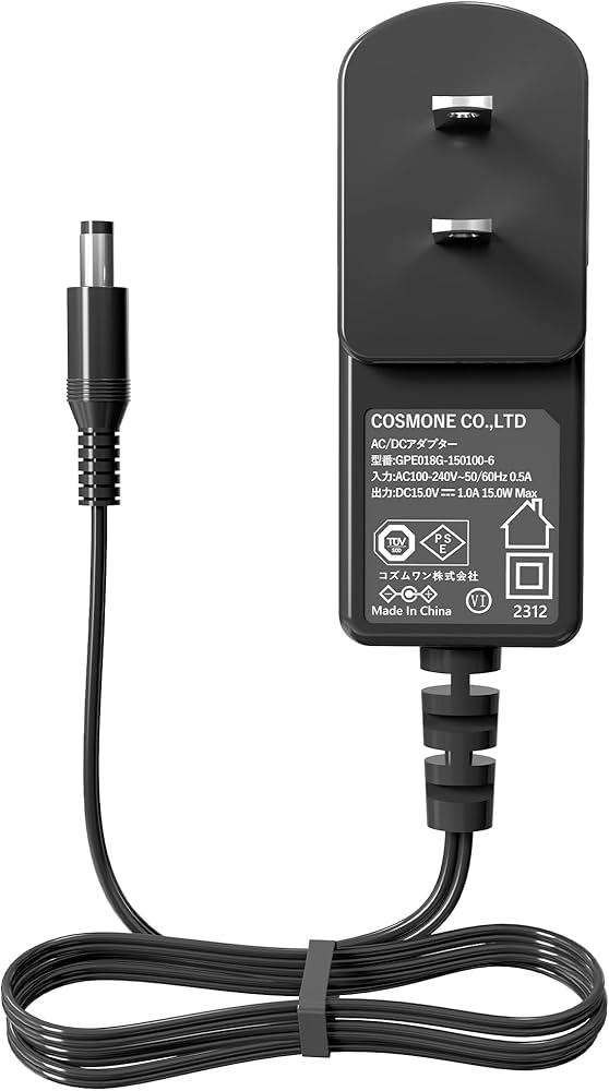 Amazon | ACアダプター 15V 1A 電源アダプター 大手メーカーOEM社製品