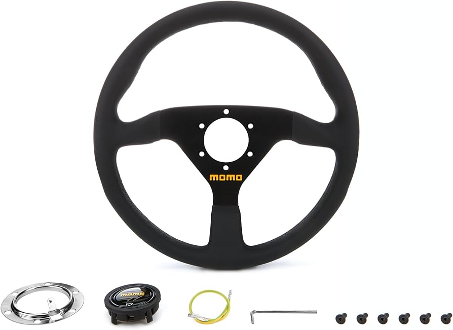 MOMO RACE モモ レース ステアリング 小径 革 32パイ 正規品 MOMO