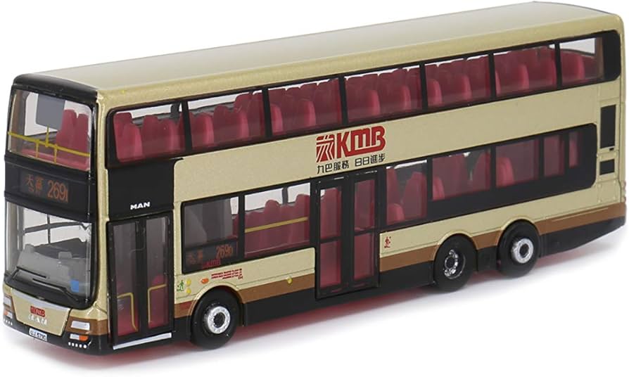 Amazon | Tiny City 香港 KMB 二階建てバス エム A95 | ミニカー・ダイ