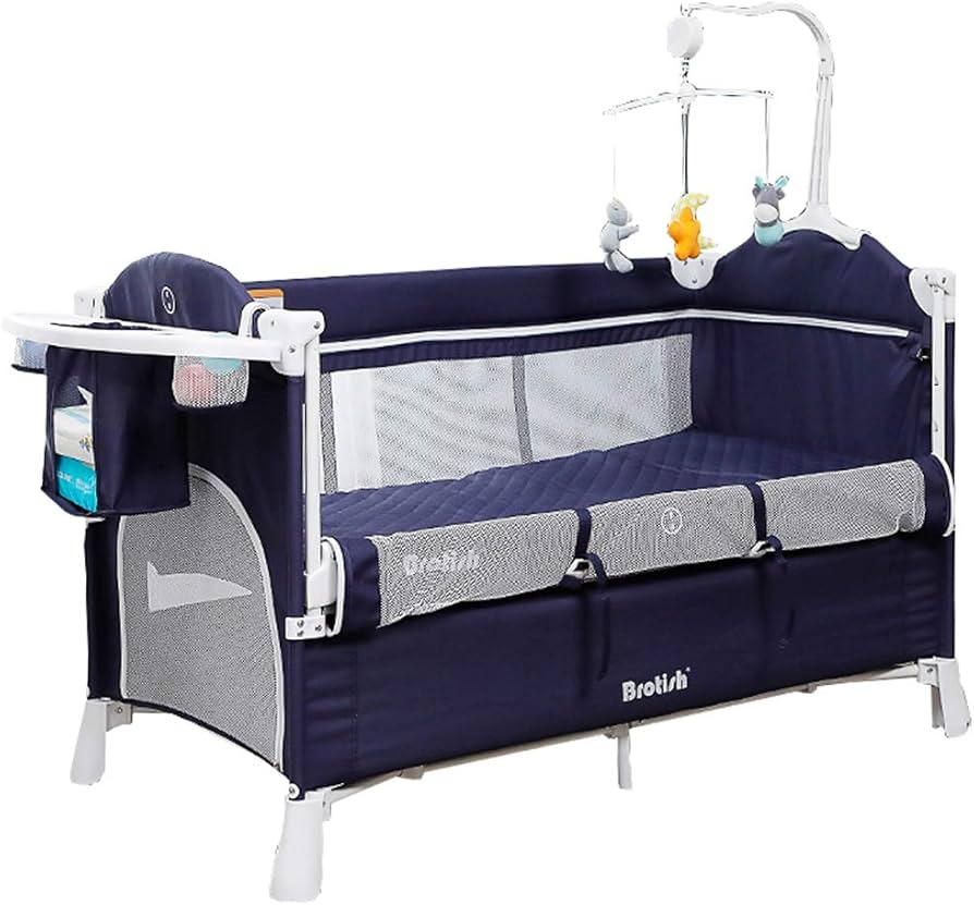 Amazon.co.jp: Wondc ベビーベッド プレイヤード ベビー 折りたたみ